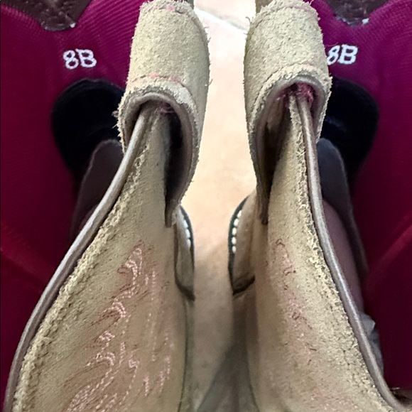 Ariat Women's Heeled Boots - Brown and Pink Embroidery - Picture 6 of 13